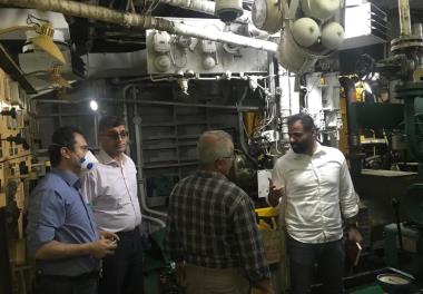 Private - sector investor visited research ship belonging to the Caspian Sea Ecology Research Center in order to collaborate with the research center